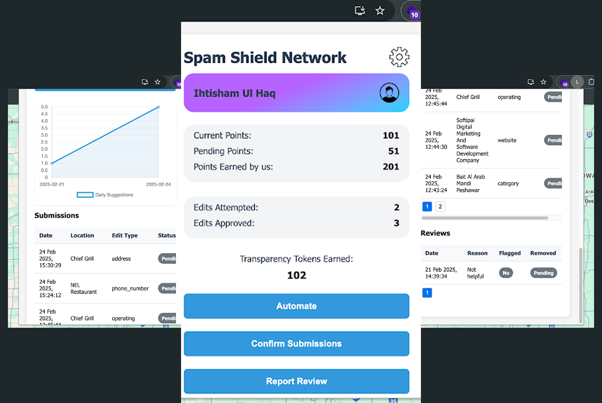 Local Guide Chrome Extension