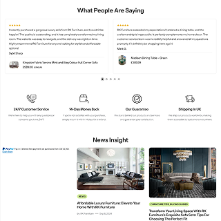 User-friendly eCommerce interface